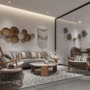 侘寂公司接待室3D模型下载